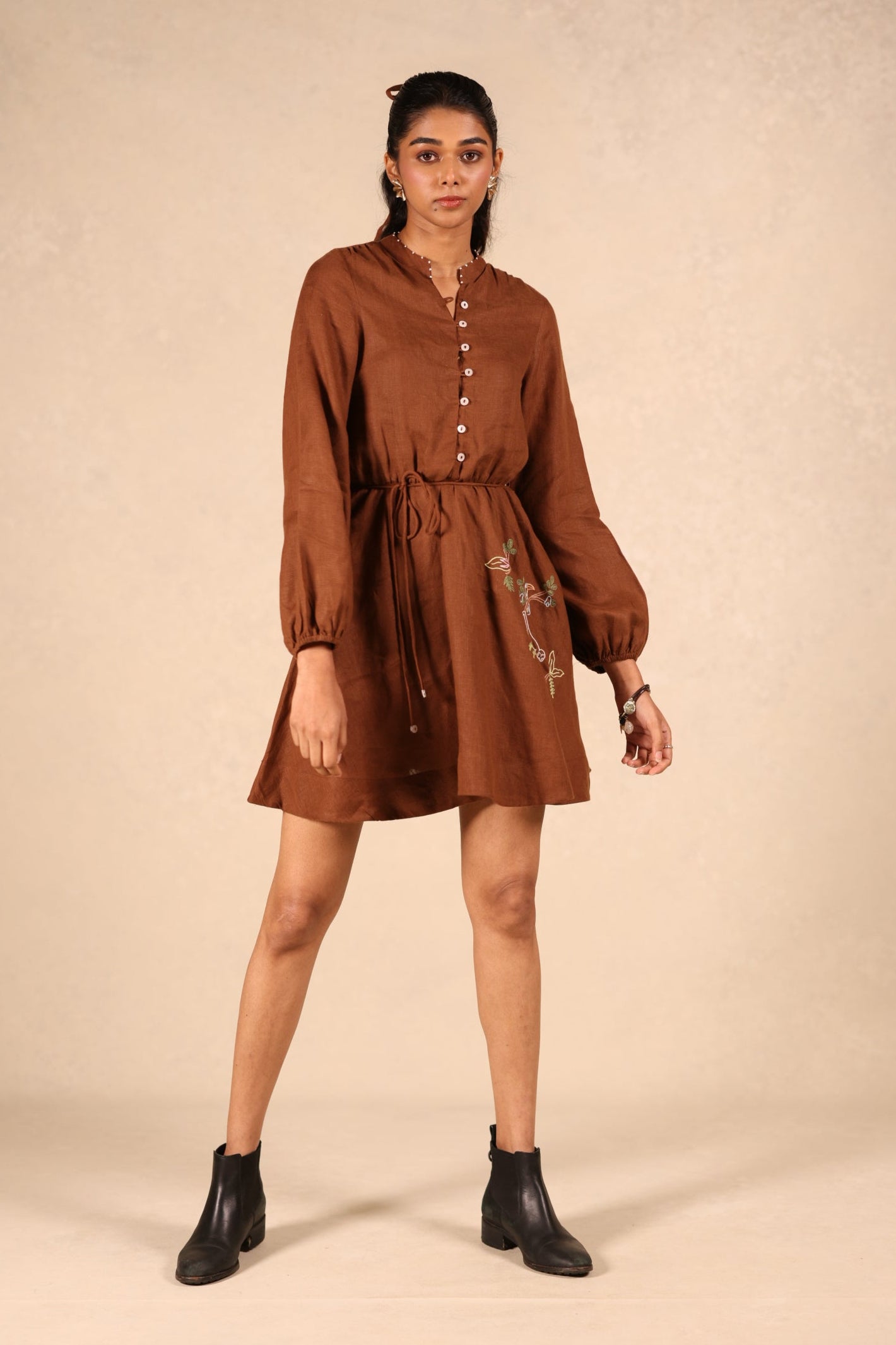 Drawstring dress