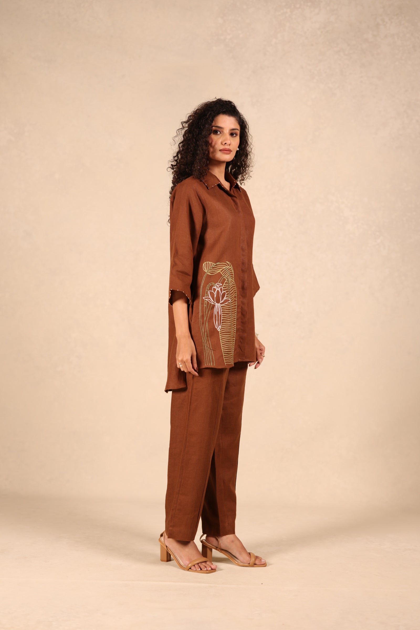 Linen Tucks Pant