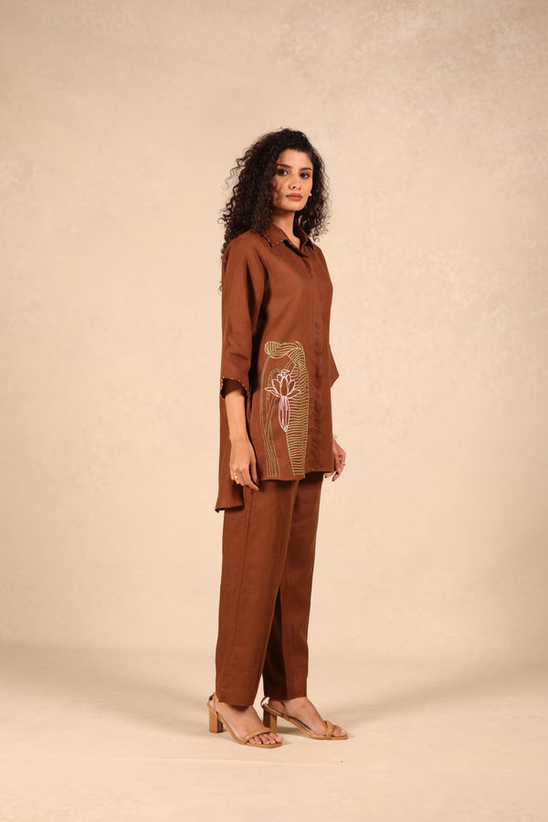 Linen Tucks Pant