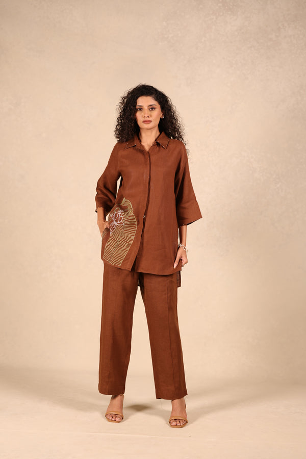 Linen Tucks Pant