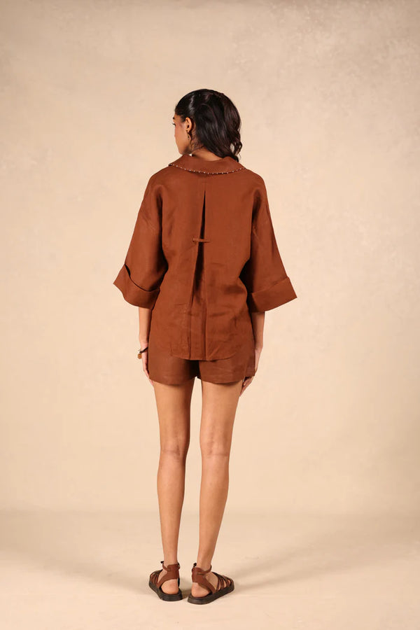 Linen Coord Set - Backloop shirt & Shorts