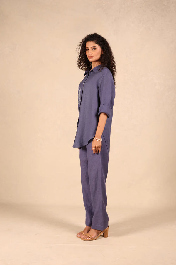 Linen Coord set - Sandra Shirt & Pants