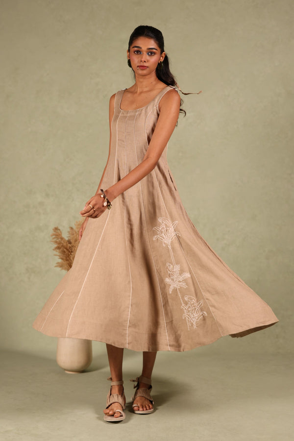 Linen Panel Dress