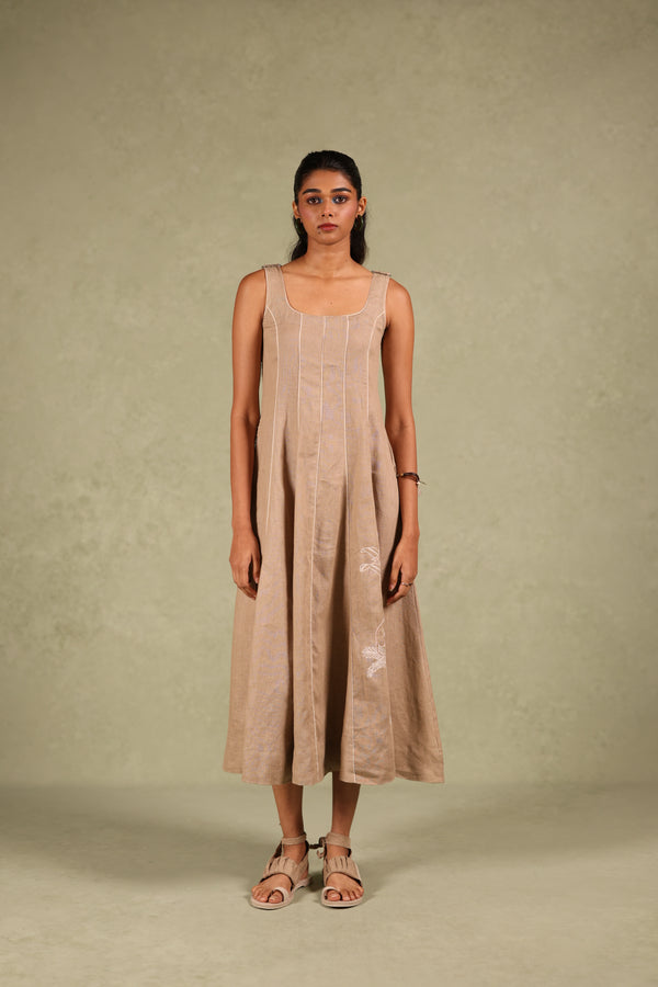 Linen Panel Dress