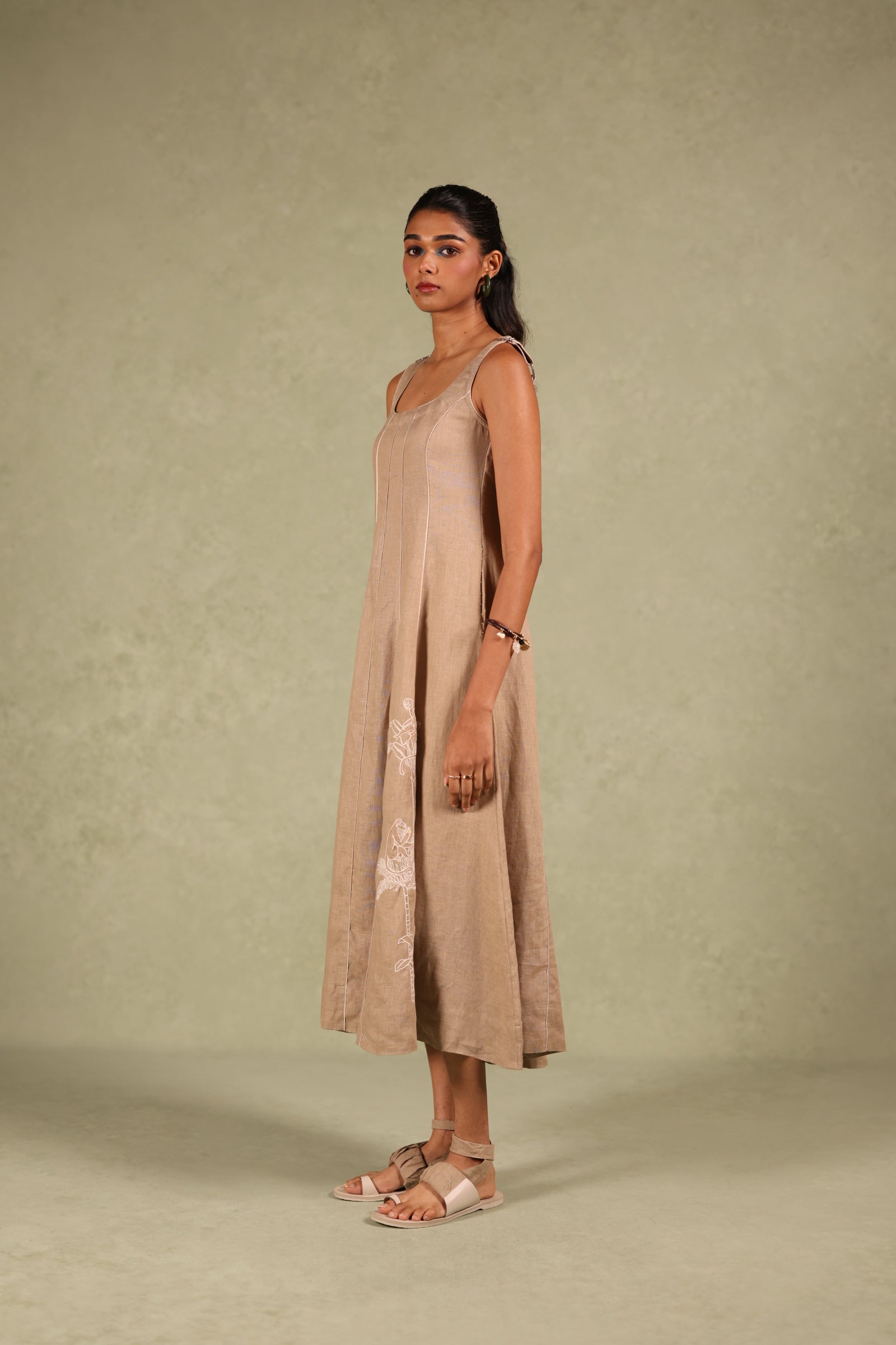 Linen Panel Dress