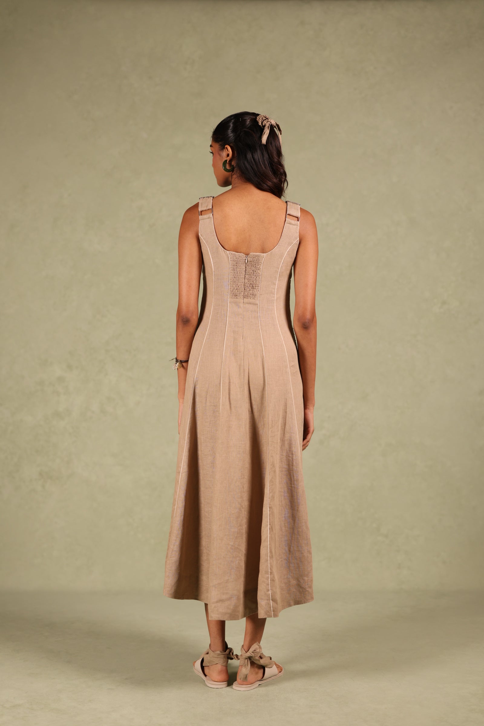 Linen Panel Dress