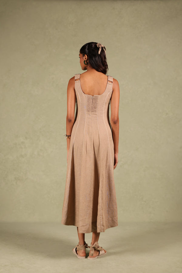 Linen Panel Dress