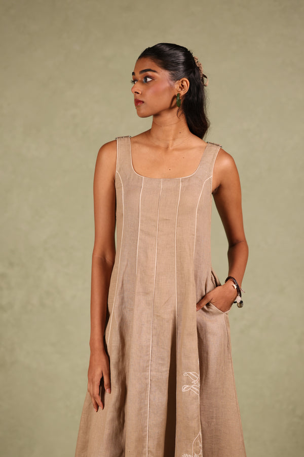 Linen Panel Dress