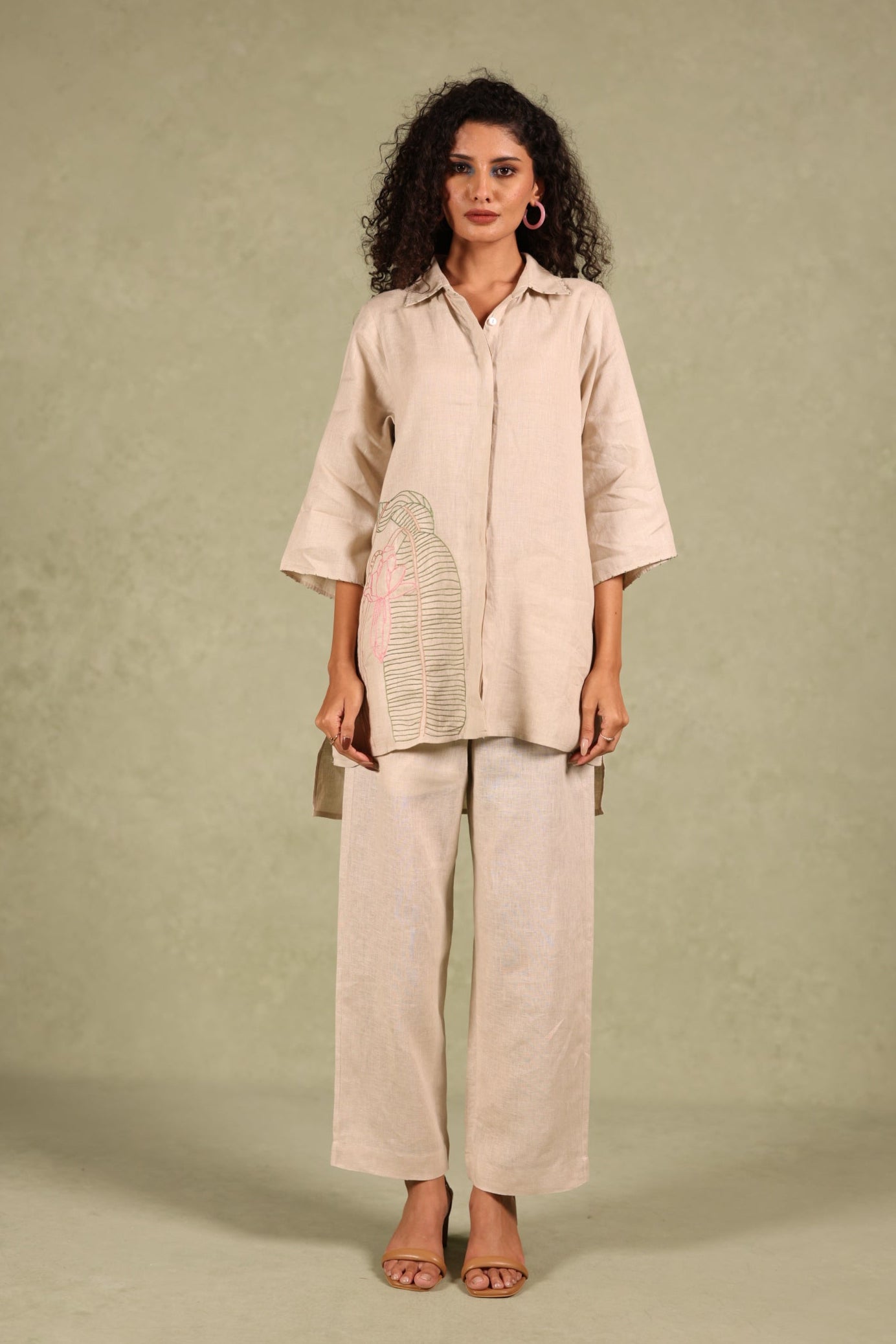 Linen Shirt Kurta