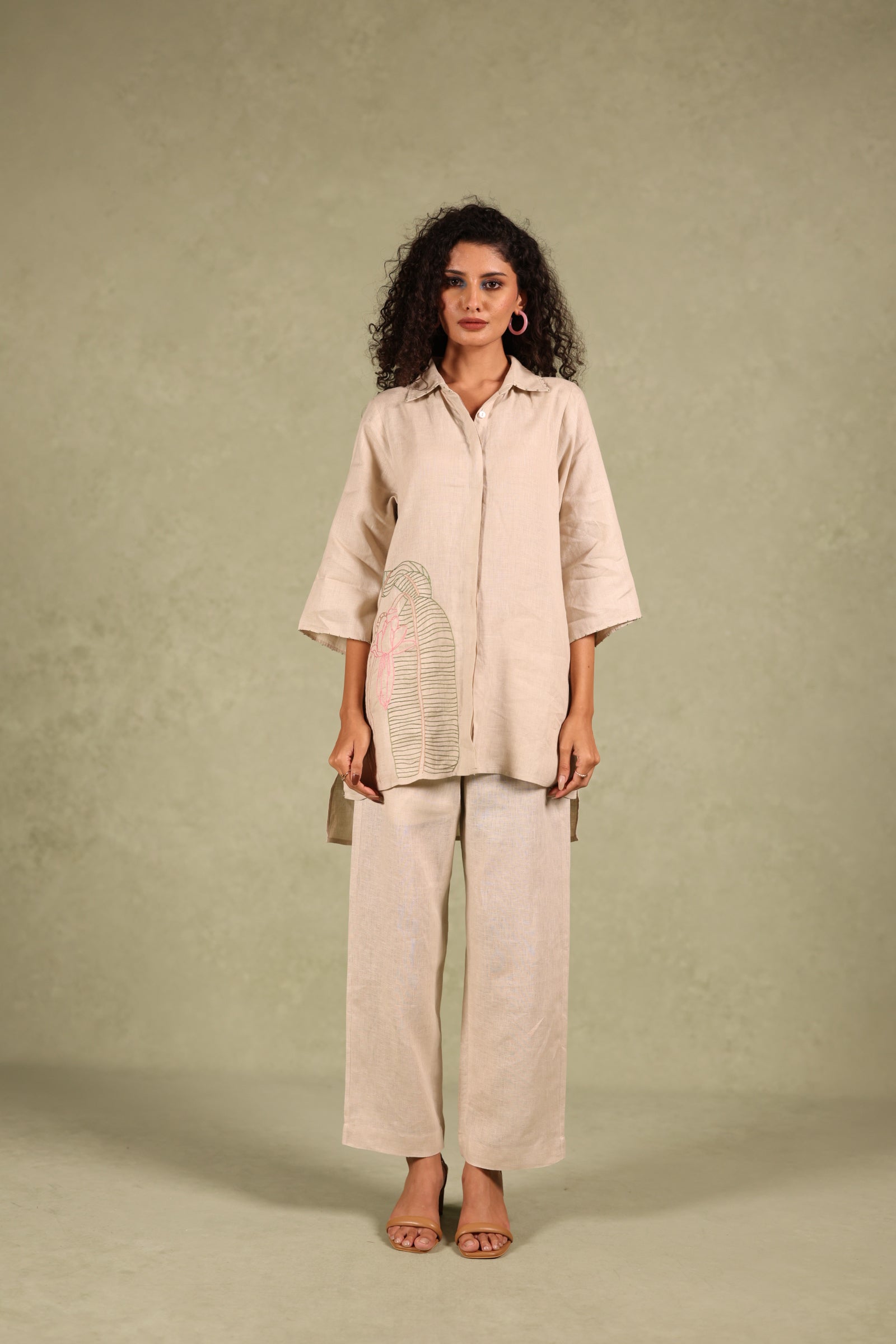 Linen Shirt Kurta