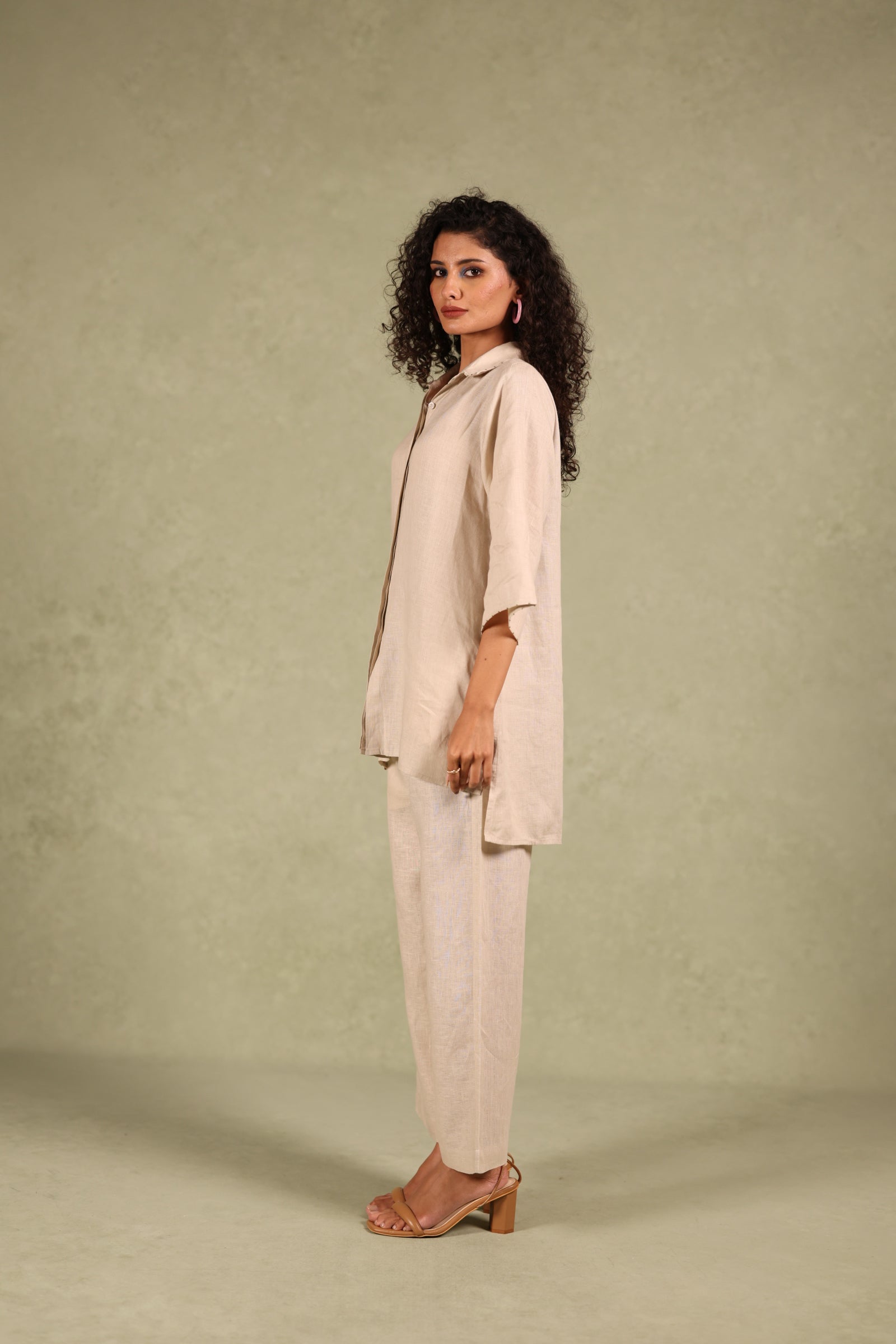 Linen Shirt Kurta