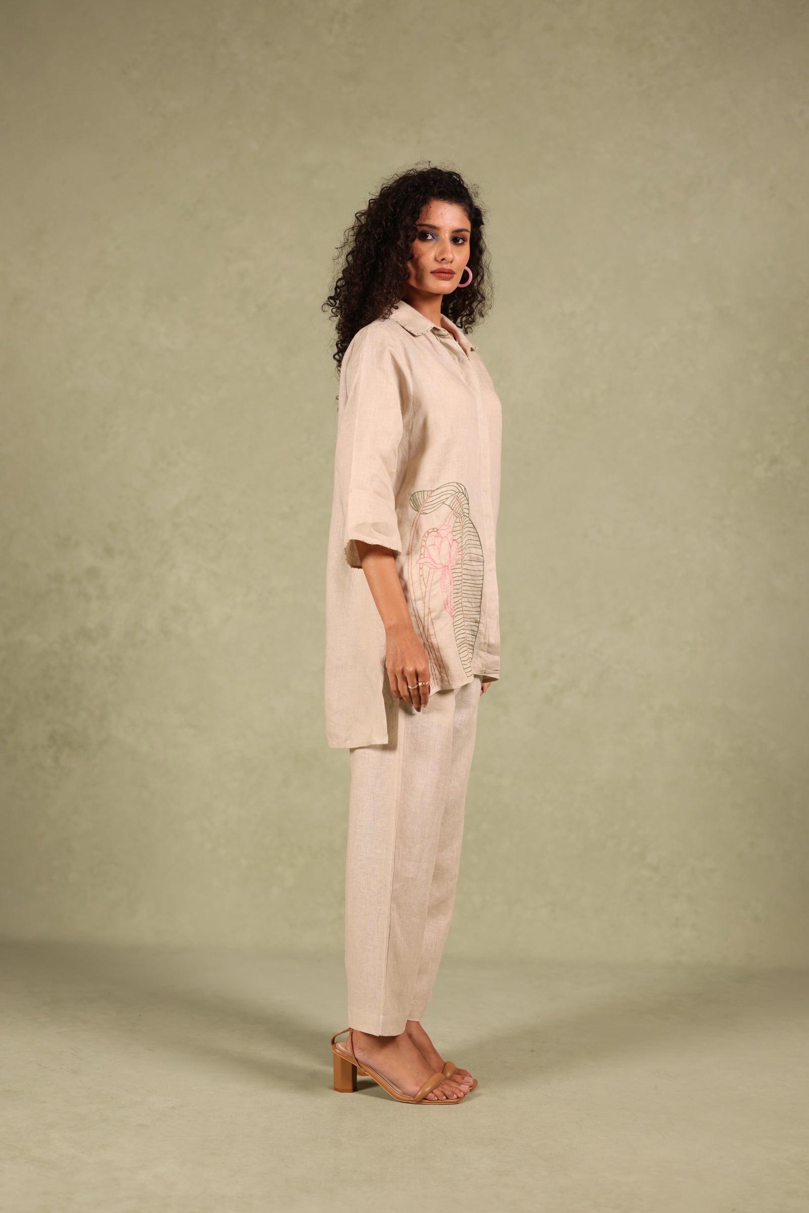 Linen Shirt Kurta