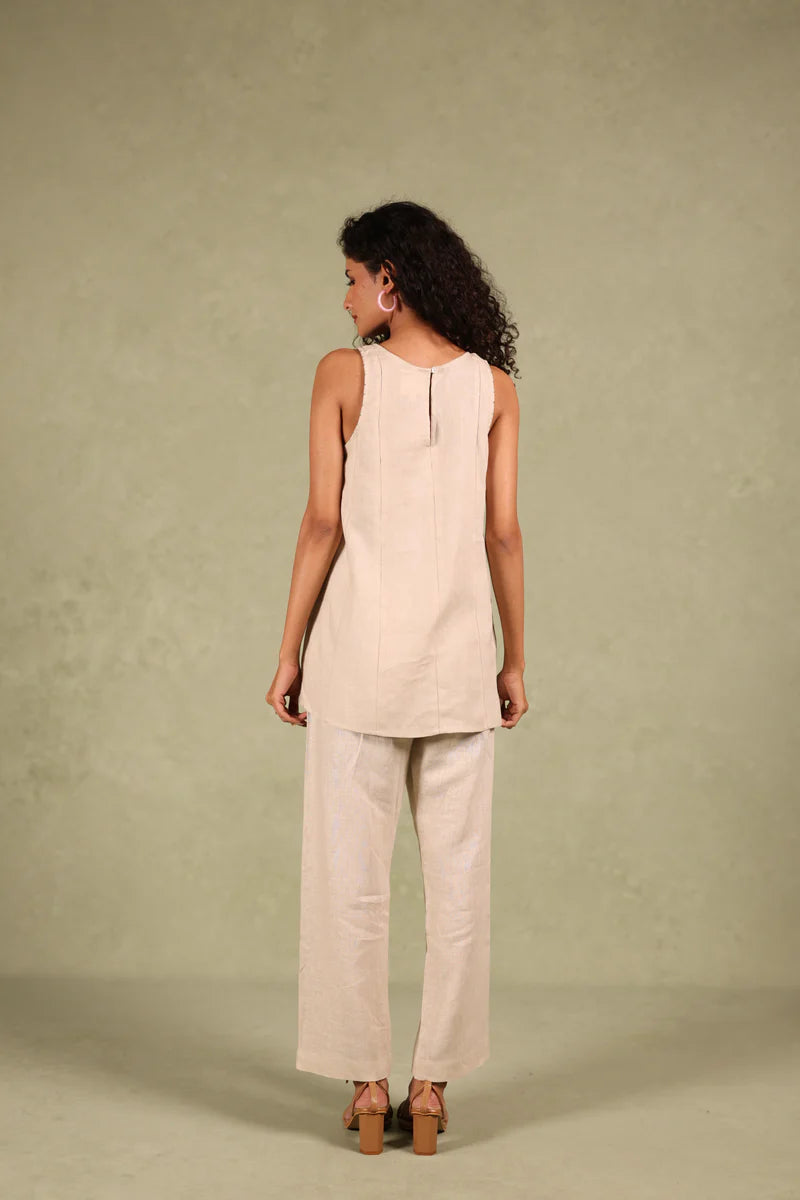 Linen Coord set -  Long Kylie top with pant