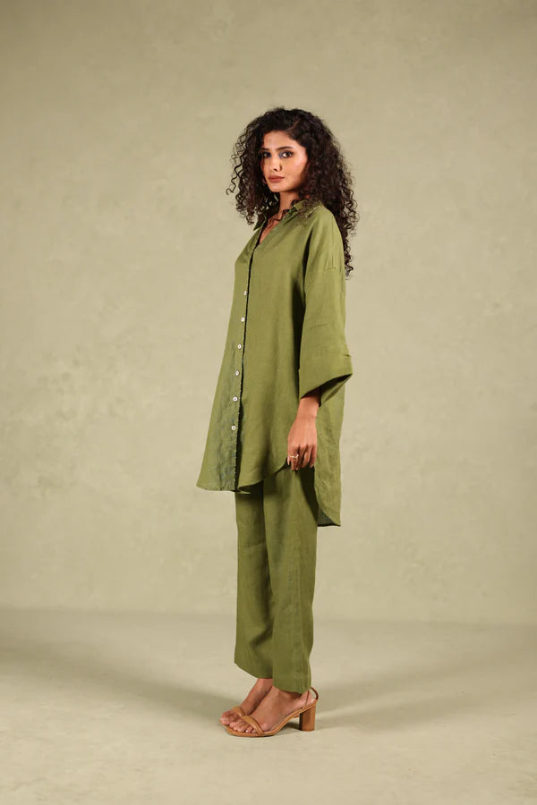 Linen Coord Set - Backloop shirt & Pants
