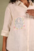Leo (Zodiac) Women Linen Shirt - Off white