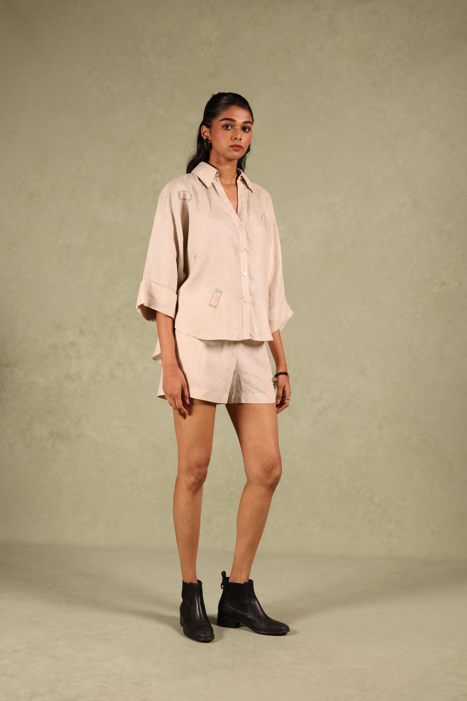 Linen Back Loop Shirt