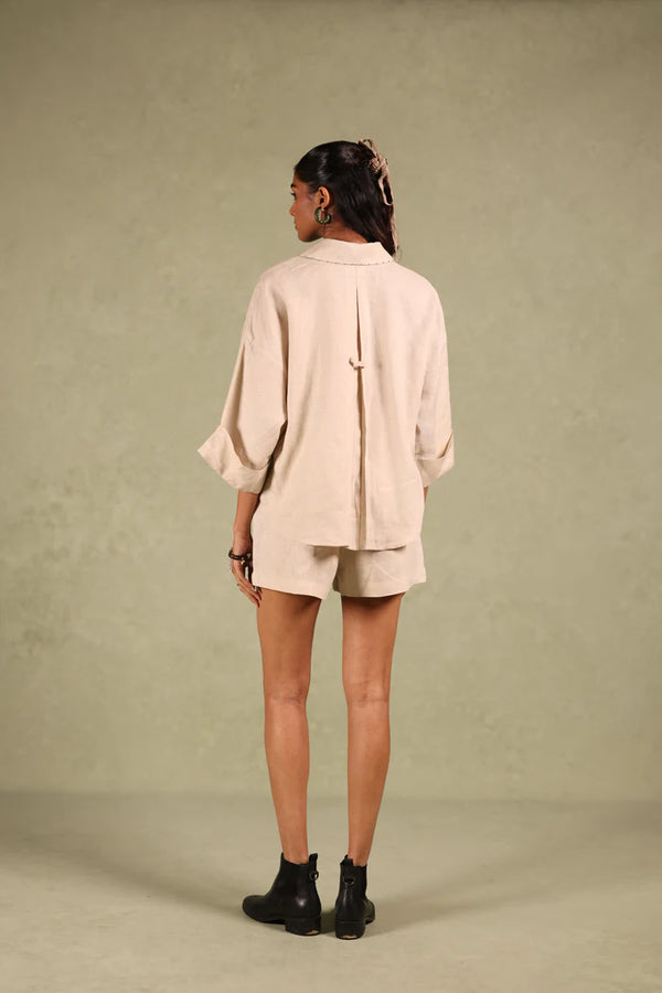 Linen Coord Set - Oatmeal