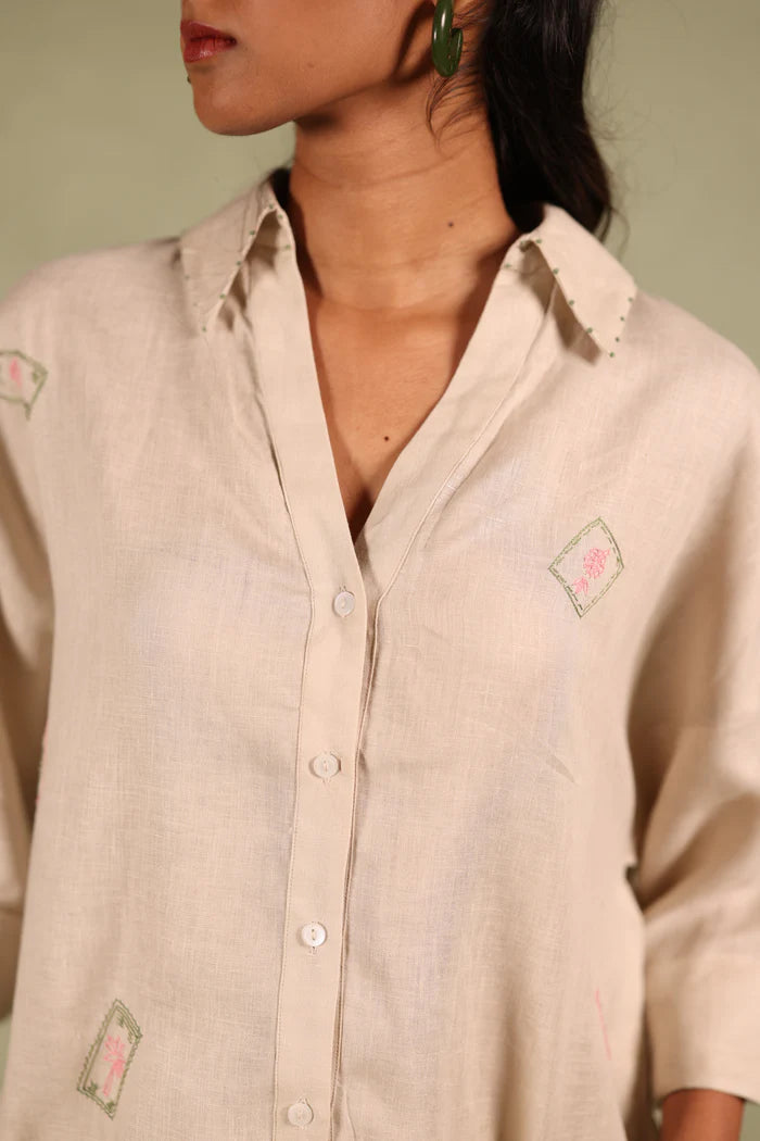 Linen Coord Set - Oatmeal