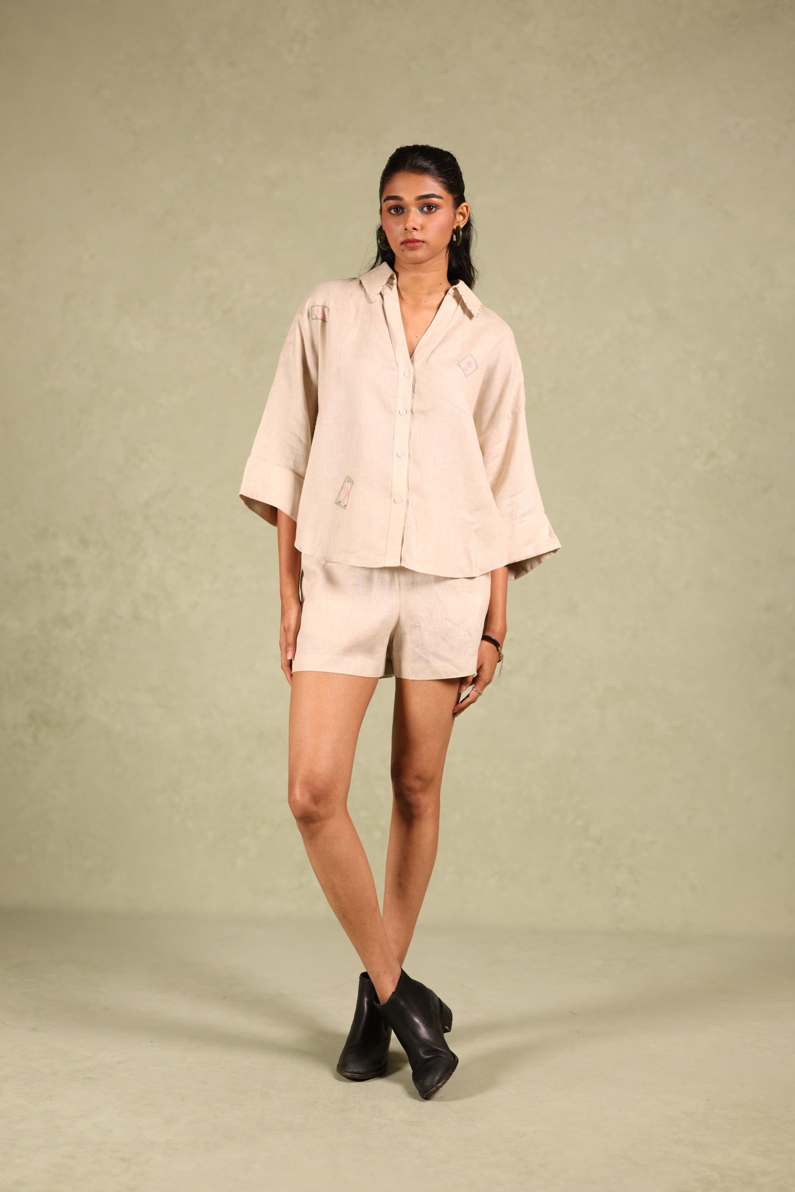 Linen Back Loop Shirt