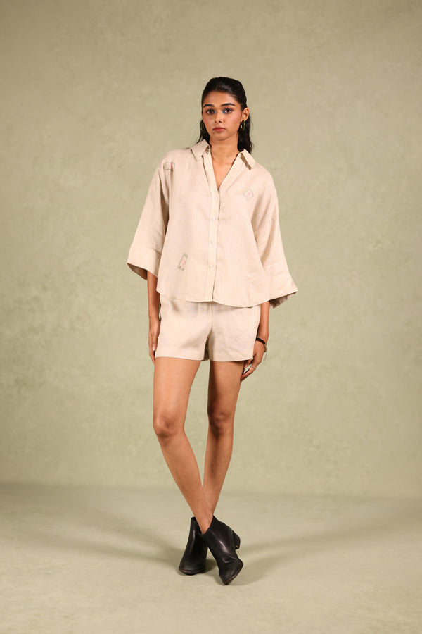 Linen Back Loop Shirt