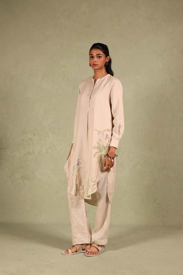 Linen Tucks Pant