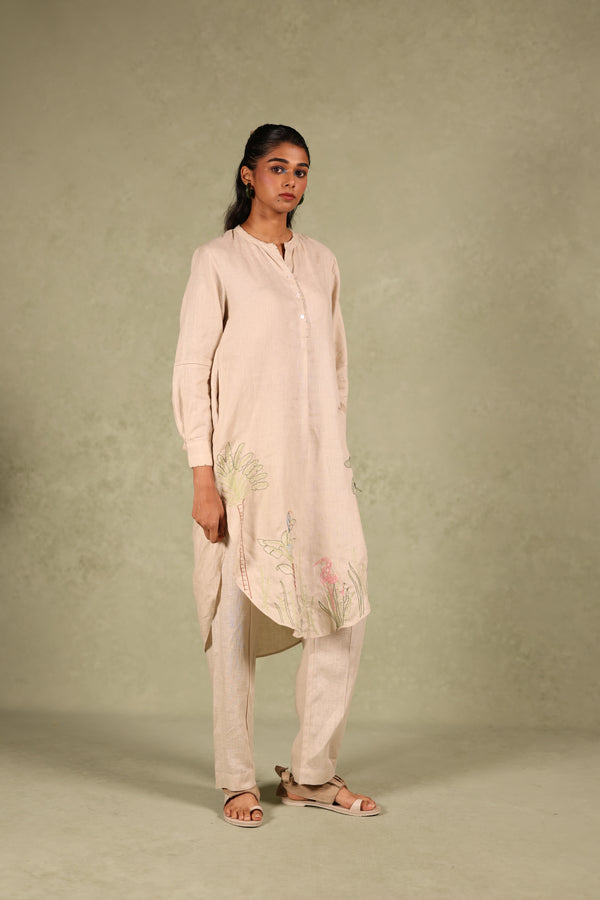 Linen Tucks Pant