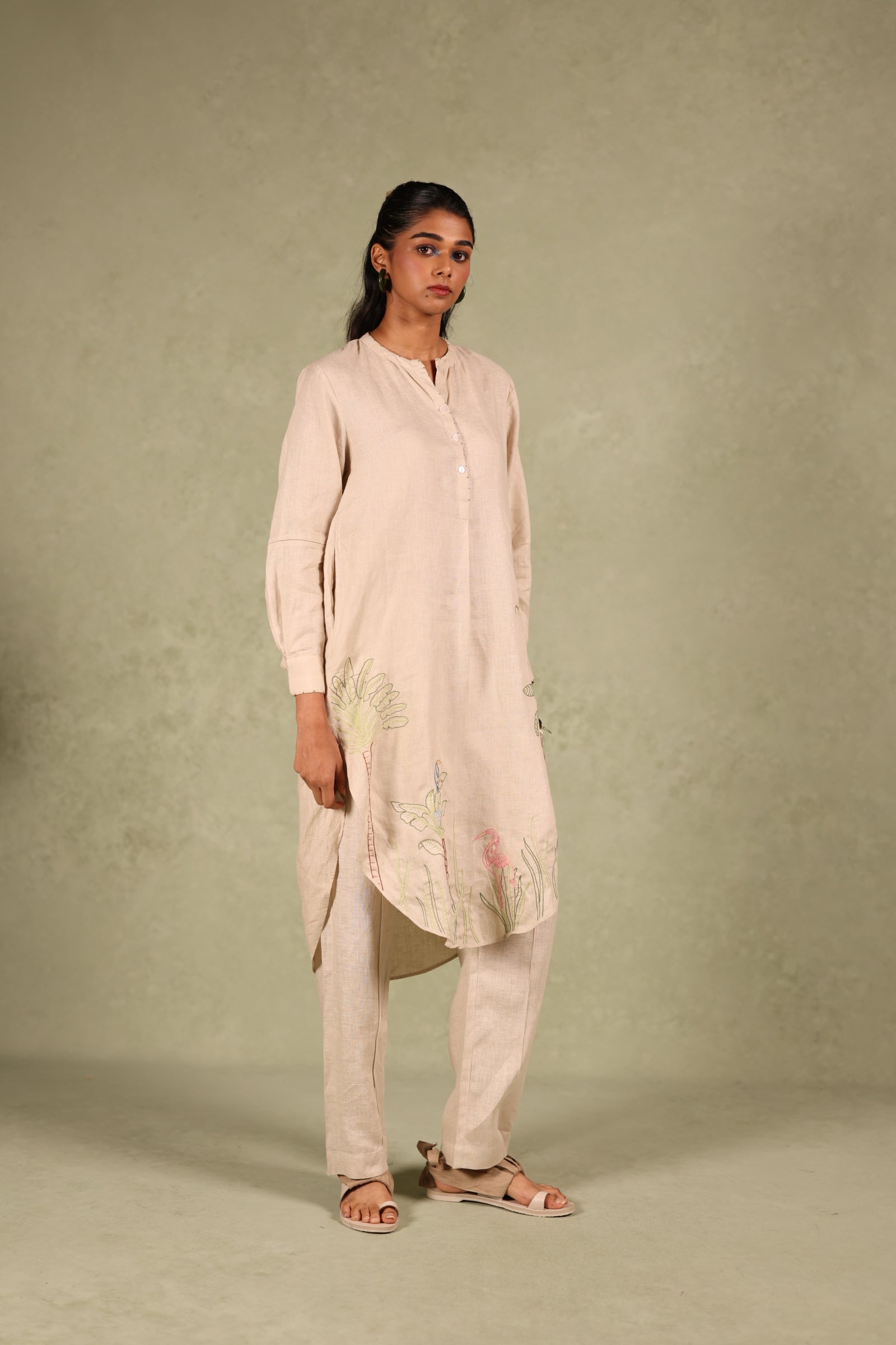 Linen Tropicool Kurta