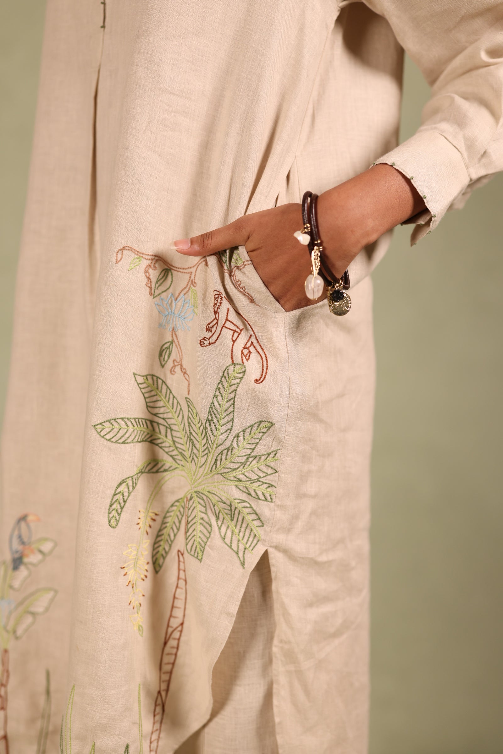 Linen Tropicool Kurta