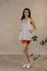 Day 12 - Linen Panel Sleeveless Top With Pocket - Ecru