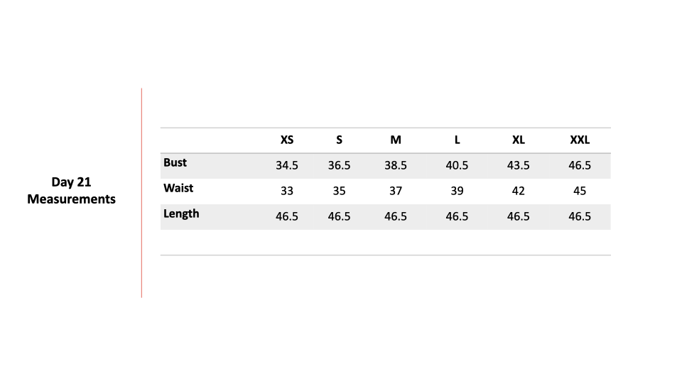 Size Chart 1