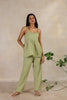 Day 26 - Linen Slip Top With Pocket  - Meadow Green