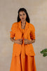 DAY 5 - LINEN BLAZER WITH WELT POCKET - Orange Soda