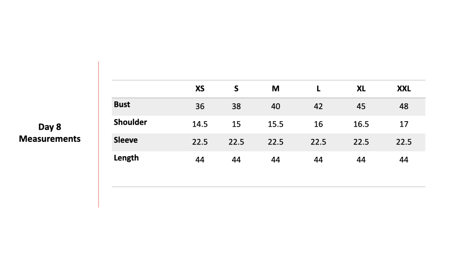 Size Chart 1