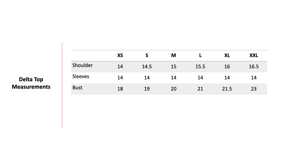 Size Chart 1