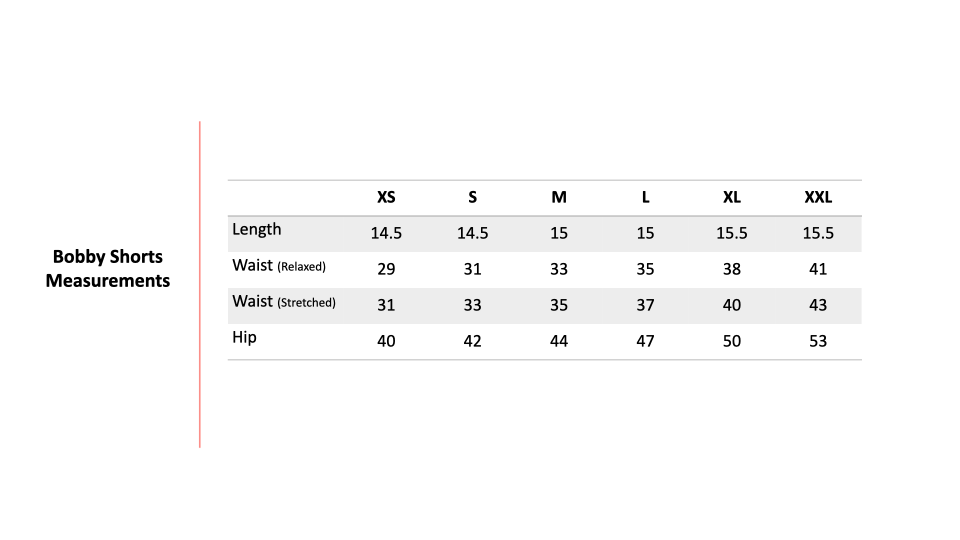 Size Chart 1