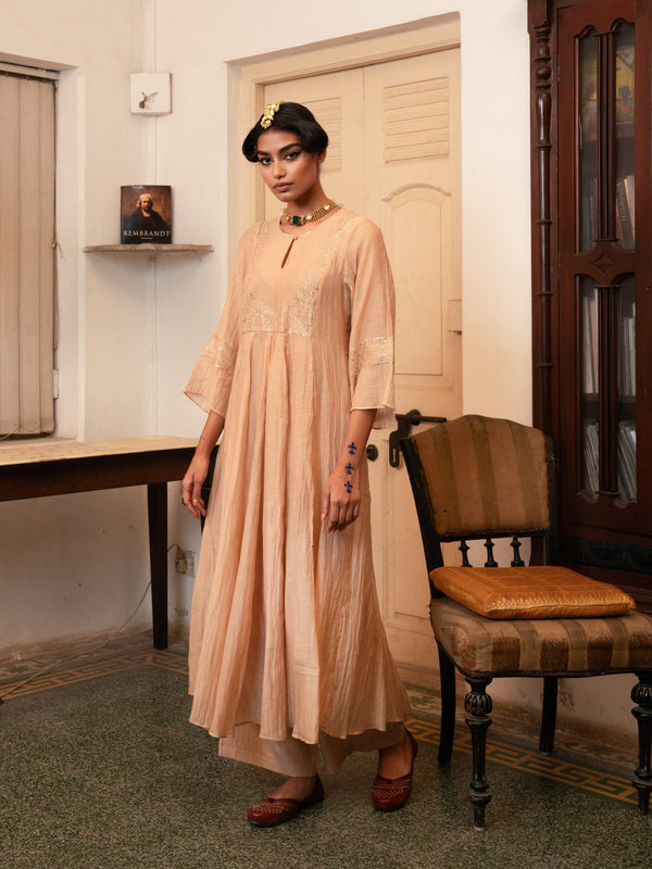 Sheesh Mahal Kurta set - swarn "beige"