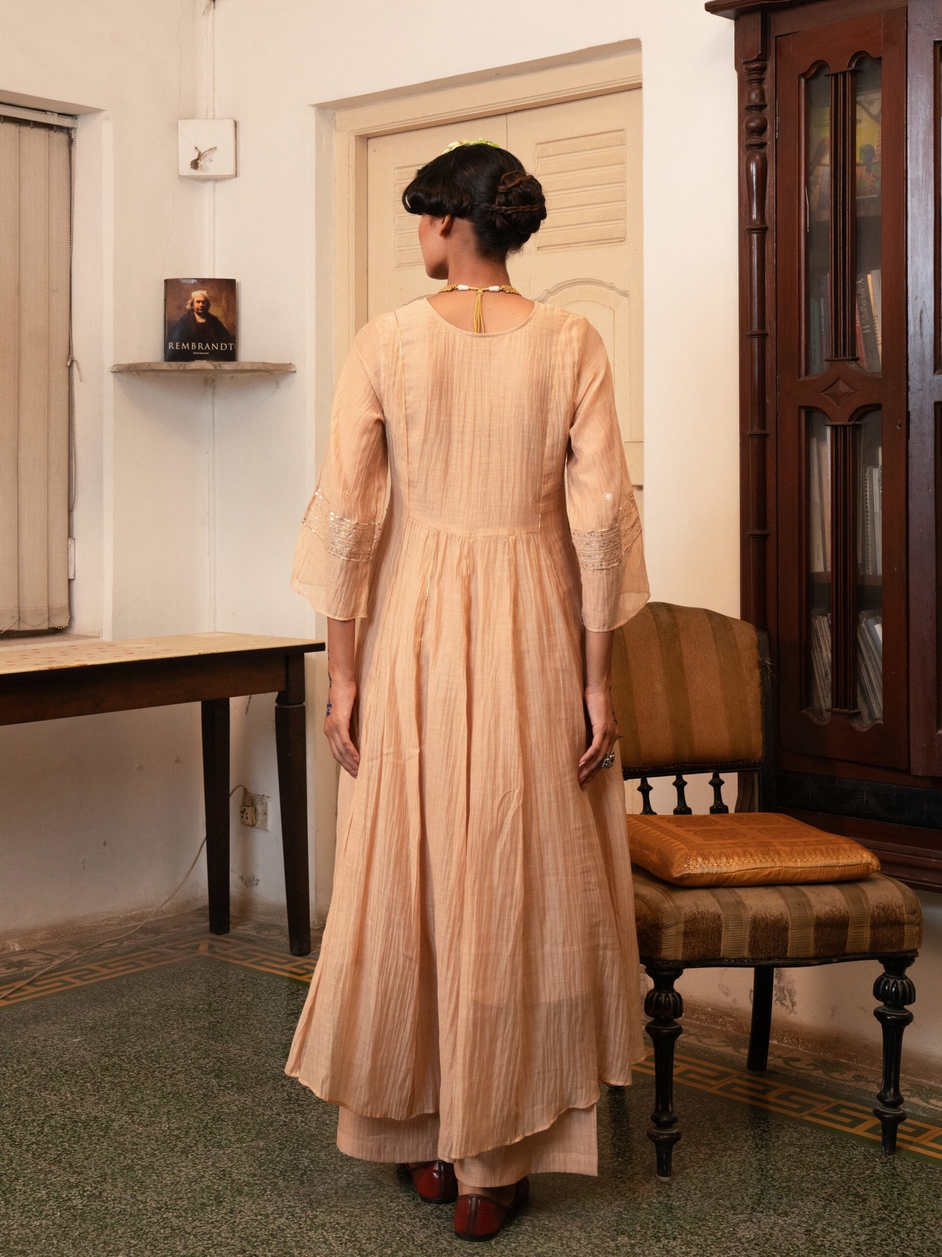 Sheesh Mahal Kurta set - swarn "beige"