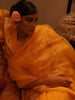 Basant Organza Dupatta - kesariya peela