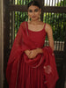Ghoomar organza Dupatta - sindhoori laal