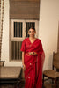 Silk Organza blouse- Sindhoori Laal