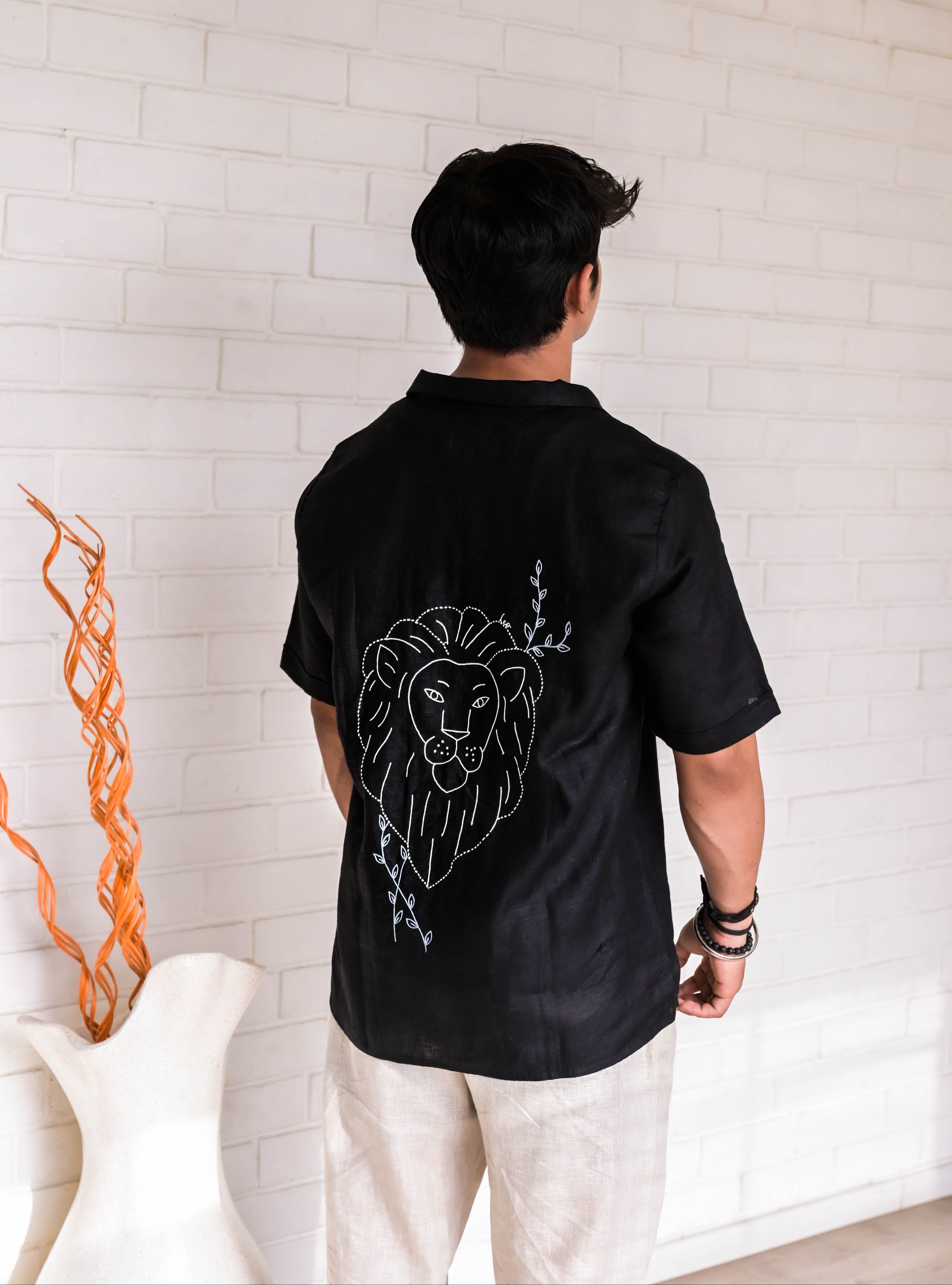 Leo Linen Shirt - Black