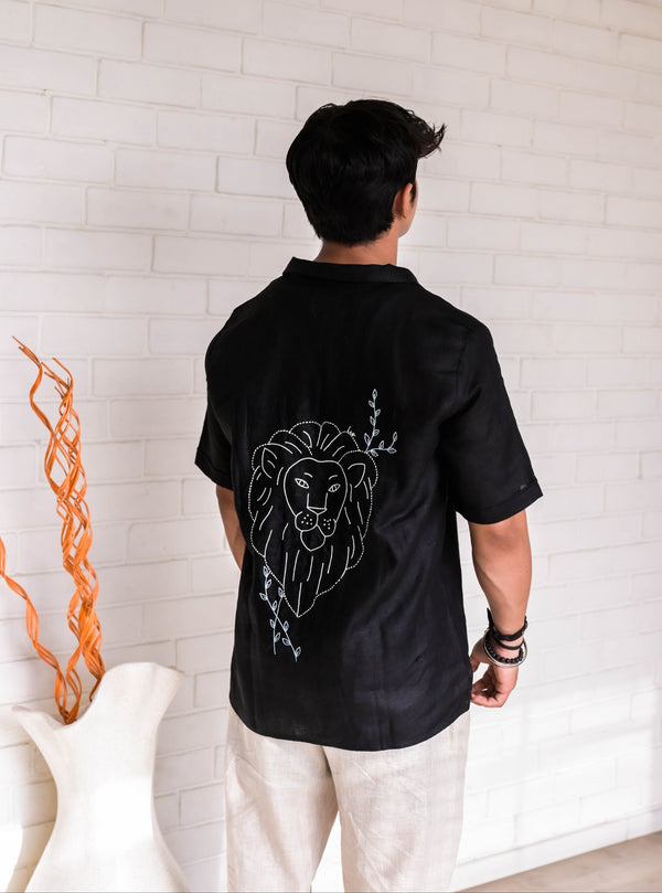 Leo Linen Shirt - Black