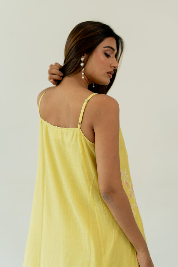 Dahlia-Chanderi-Slip-Dress-Lemon-Yellow-