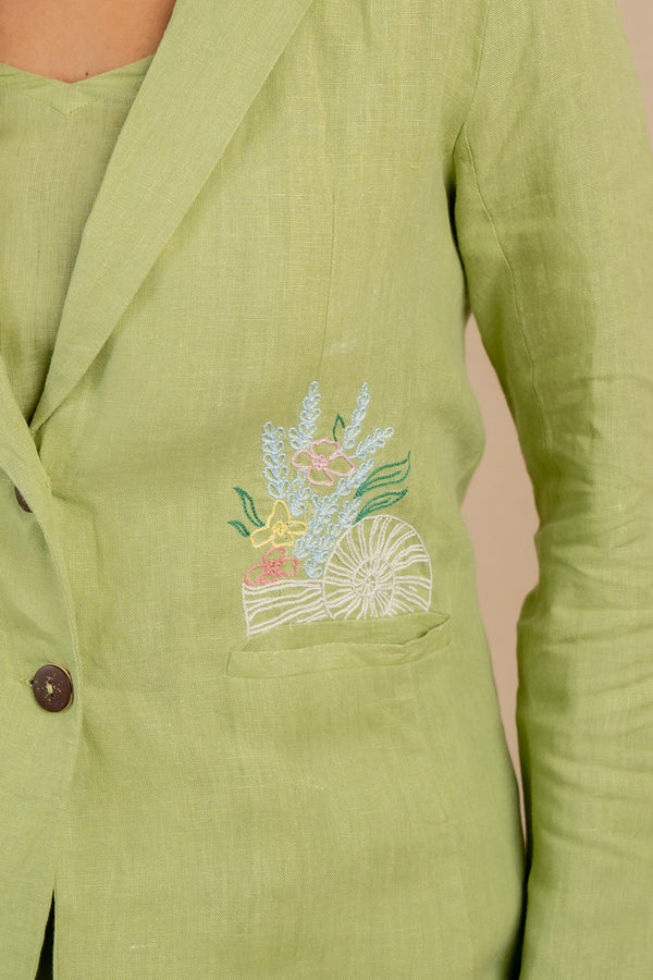 Diane-Linen-Blazer-with-Welt-Pockets-Algae-Green-