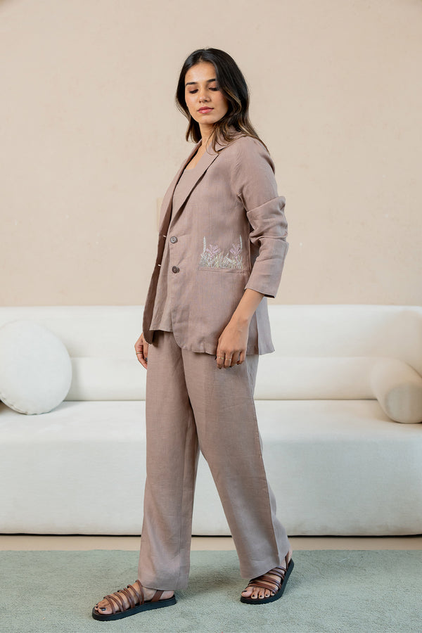 Diane-Linen-Blazer-with-Welt-Pockets-Mud-