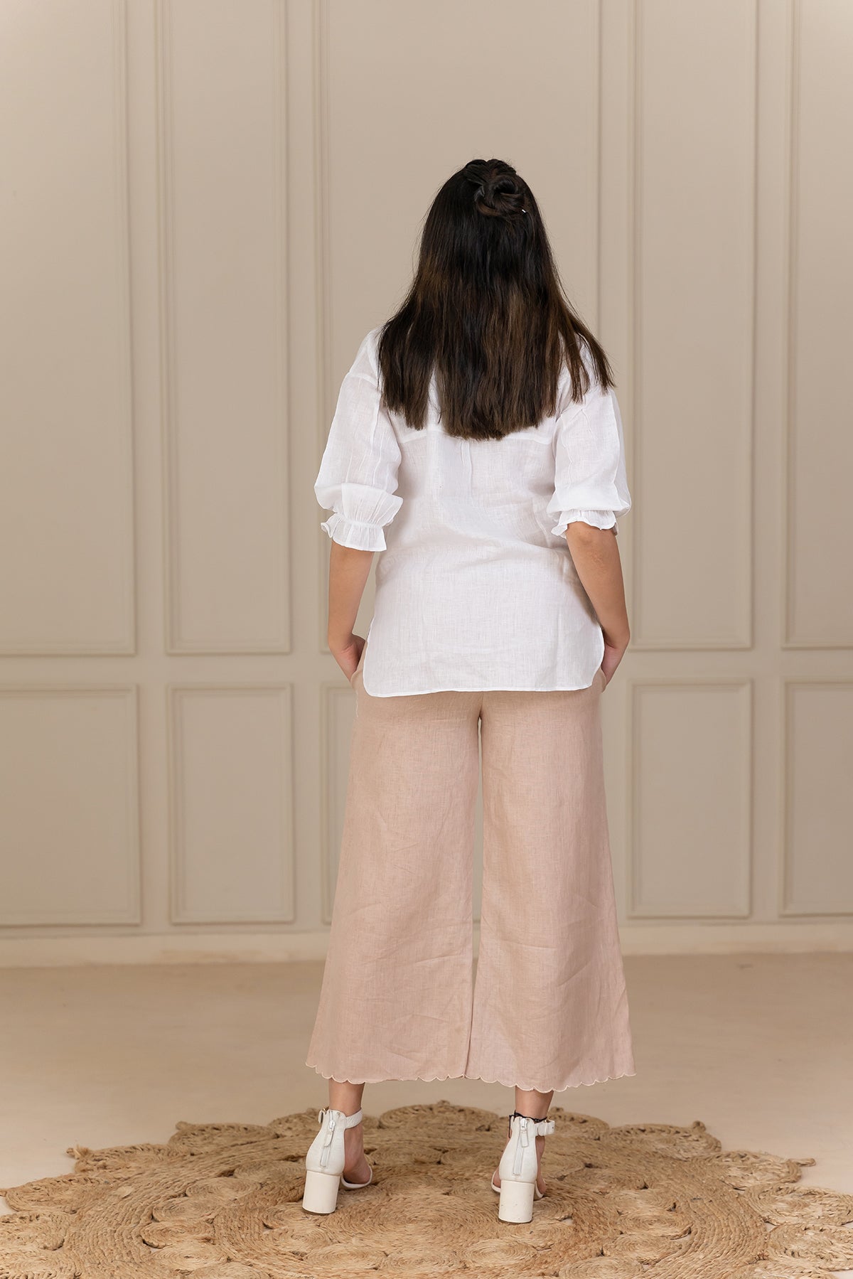 EMMA LINEN SHIRT - White