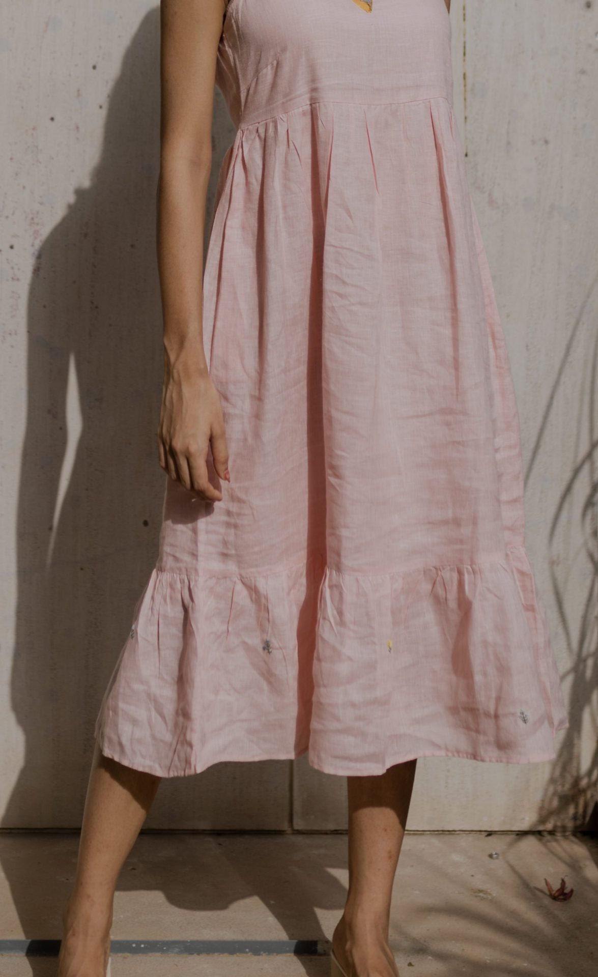 Florence  prairie  dress - Light Pink
