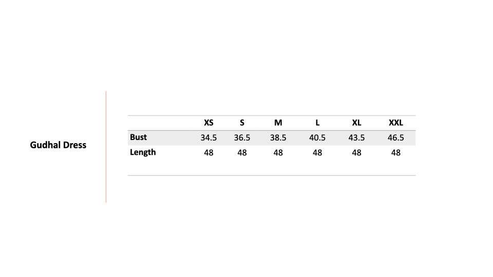 Size Chart 1
