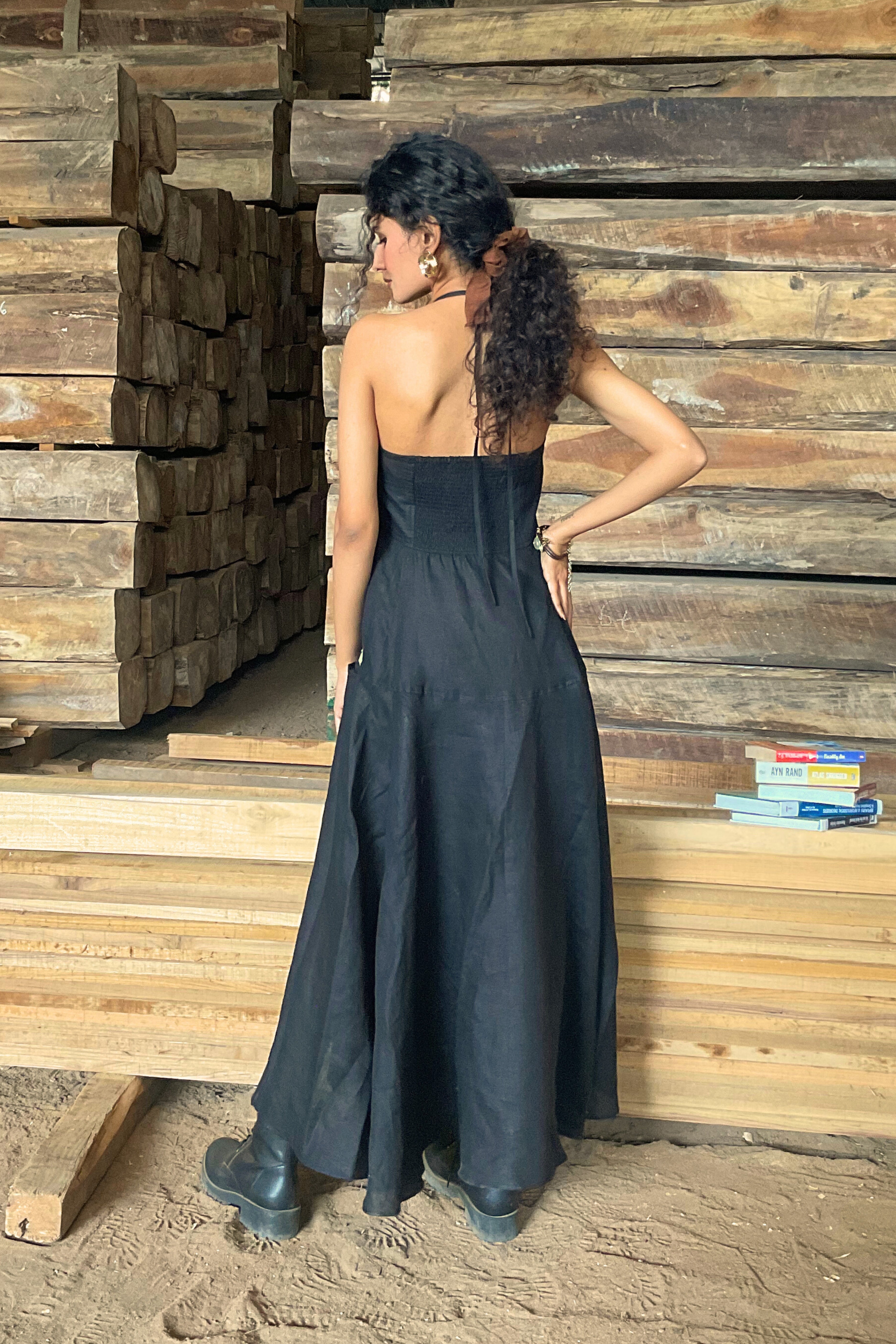 Linen Halter neck dress