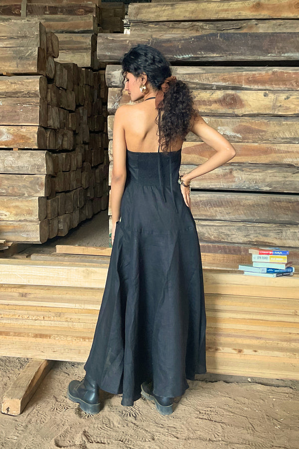 Linen Halter neck dress